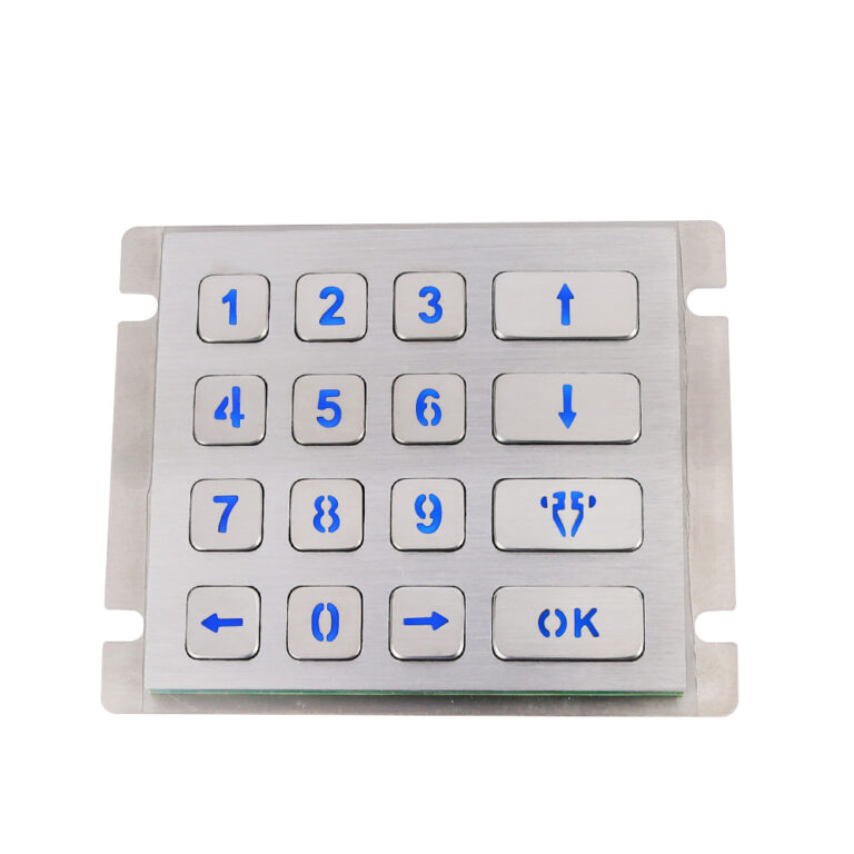 Access Control Backlit Keypad – Stainless Steel Illuminated Metal Keyboard