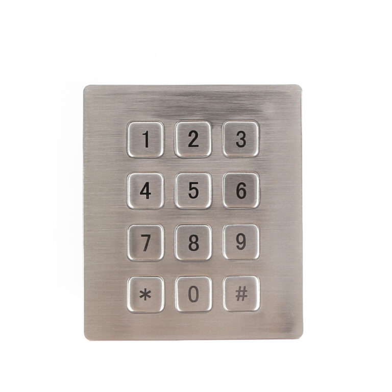 Stainless Steel Metal Keyboard for Vending Machines & Parcel Lockers