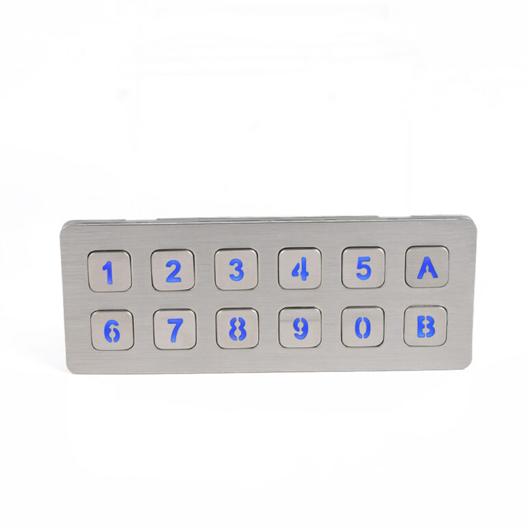 Backlit Stainless Steel Keypad | Illuminated Metal Keyboard for Door Access Control